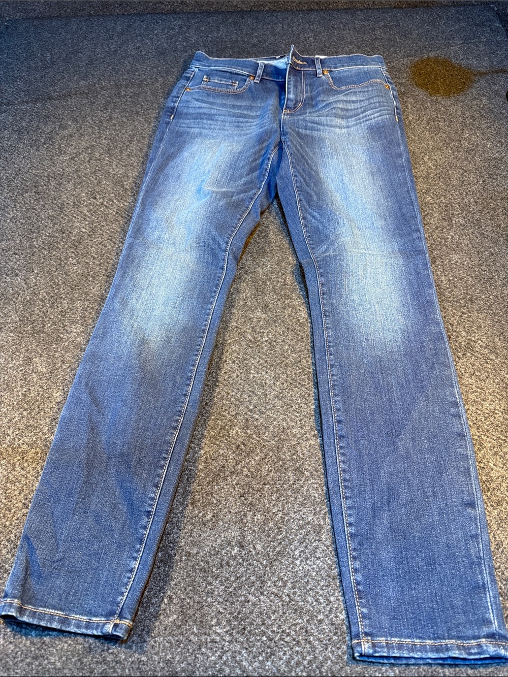 Men's Straight Fit Jeans in Classic Blue Denim